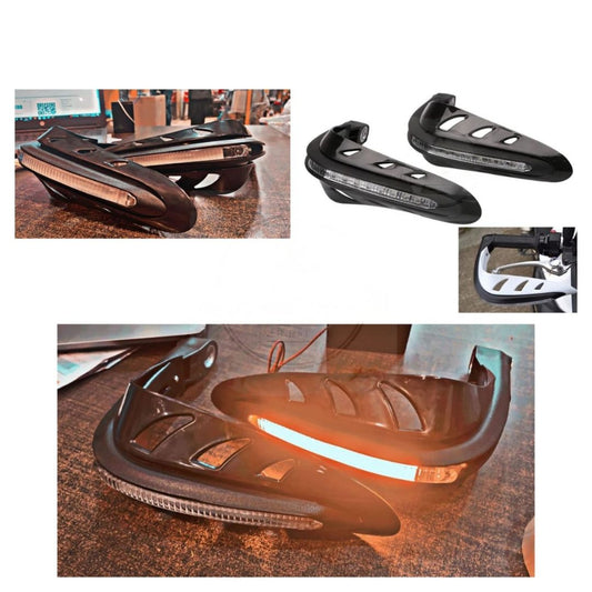 Universal LED Hand Guards for Motorcycles – Fits Yamaha, Honda, Suzuki