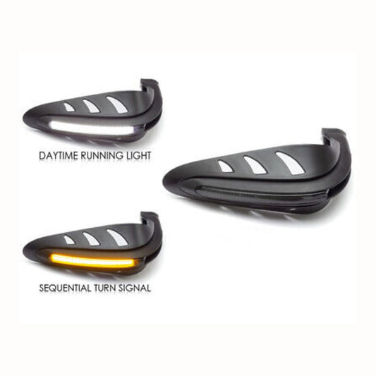 Universal LED Hand Guards for Motorcycles – Fits Yamaha, Honda, Suzuki