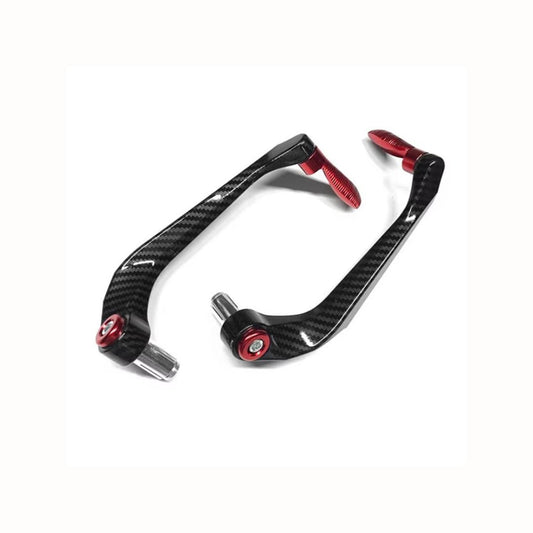 Universal Motorcycle Brake & Clutch Lever Guards – Carbon Fiber + Aluminum Alloy