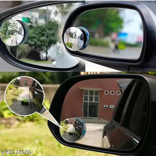 2 Pack Automotive Blind Spot Mirrors, Small Round Convex Adjustable 360°Rotate Wide Angle Car Rear View Nirror for All Universal Vehicles