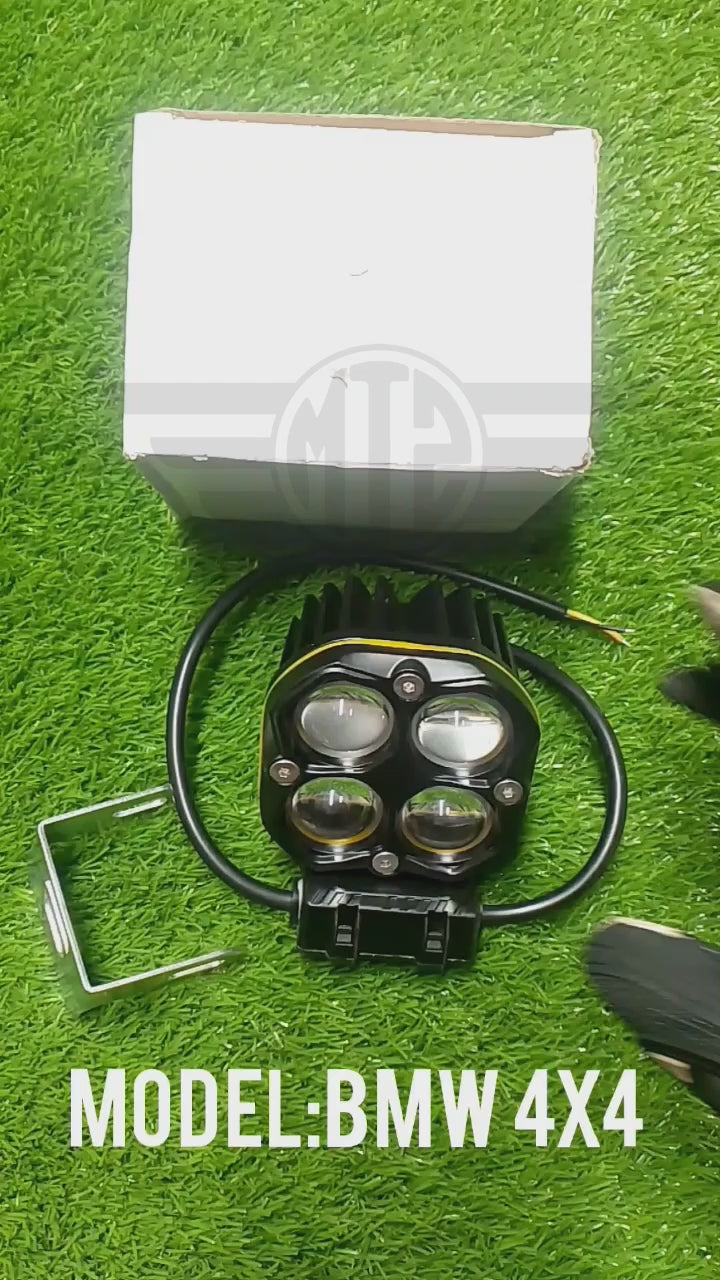 BMW 4x4 External LED Motorcycle Light – Metal Body, Waterproof
