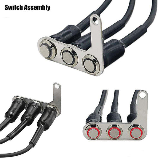 Button GZ126 3 button on-off with led