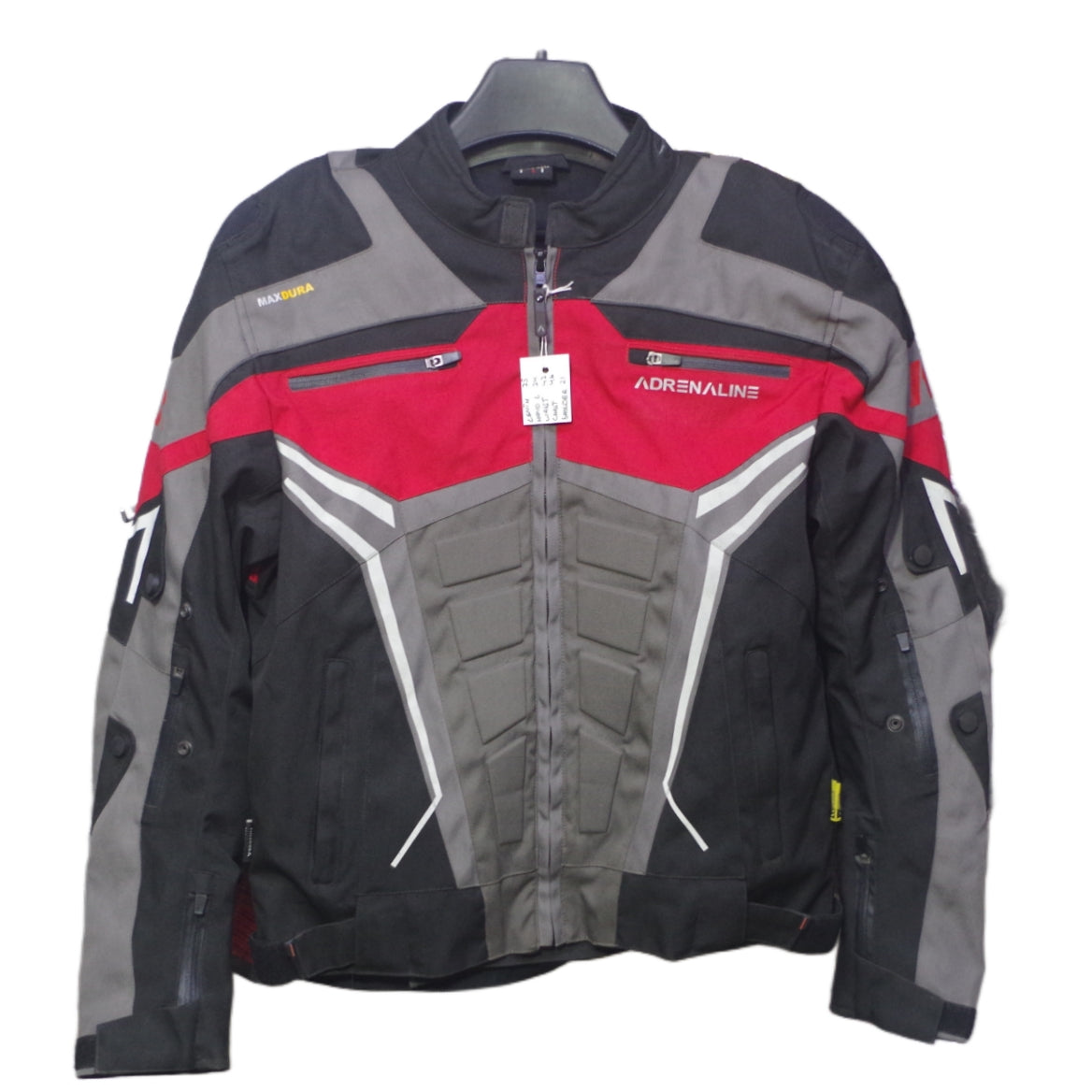 Riding Jacket Red Grey Black