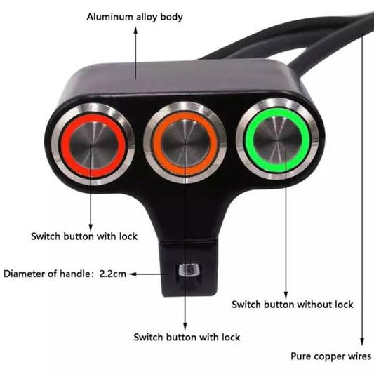 Button metal 3F
