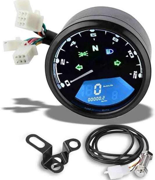 Digital meter round cafa racer style
